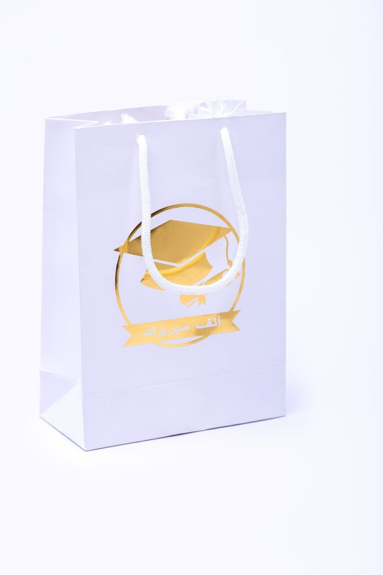 Sac Blanc Personnalisé En Doré Pour Soutenance