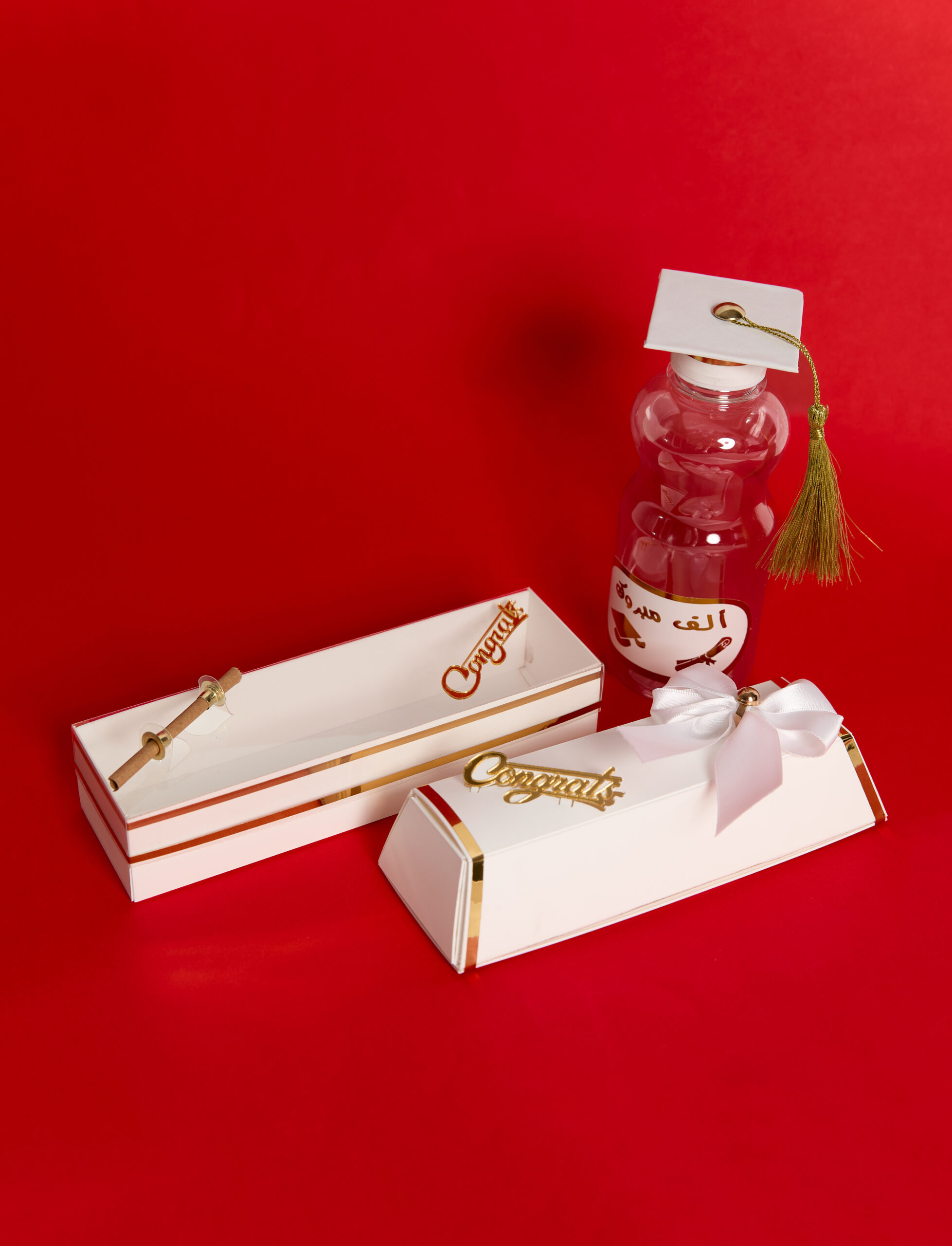 Bouteille Jus en Plastique Transparente Personnalisé En Blanc Pour Soutenance – Image 3